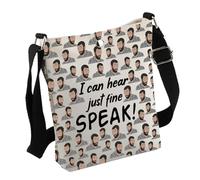 Sac à bandoulière avec citation « I Can Hear Just Fine Speak » pour les amateurs de séries télévisées, Sac Speak