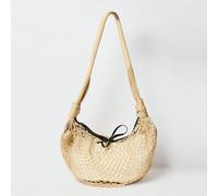 Sac à bandoulière avec détail de sangle en nœud de filet, accessoire sexy pour vacances de printemps et d'été, festival, Ibiza, fièvre des bibelots Taille UniqueMotif texturéPolyester