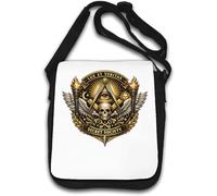 Sac à bandoulière avec emblème symbolique de l'ancienne société secrète blanche