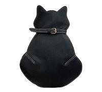 Sac à bandoulière avec motif chat mignon pour femme, Noir , Taille unique