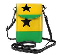 Sac à bandoulière avec motif drapeau de Sao Tomé-et-Principe - Léger - Avec fermeture magnétique - Pour voyage et usage quotidien