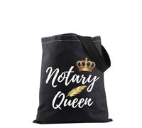Sac à bandoulière avec sceau notaire - Cadeau de fermeture immobilier, Notary Queen Tote EU