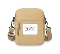 Sac à bandoulière avec symbole musical Opposition No Staff Sac à main pour téléphone portable Mini sac à main épaule
