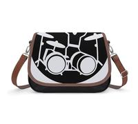 Sac à bandoulière batteur pour femme, sac à bandoulière en cuir, bandoulière amovible réglable, sacs mains libres
