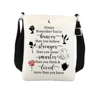 Sac à bandoulière Beauty Beast pour fans de cinéma, cadeaux inspirés de l'histoire de beauté pour téléphone portable, blanc, 8.26*5.9 inches