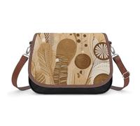 Sac à bandoulière beige et marron pour femme, sac à bandoulière en cuir, bandoulière amovible réglable, sacs mains libres
