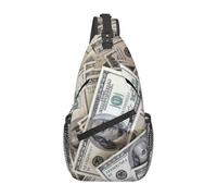 Sac À Bandoulière Billets De Cent Dollars Sac À Dos D'Extérieur Avec Bretelles Réglables Loisir Sacs Poitrine, Pour Escalade, Excursion, Camping, Cyclisme