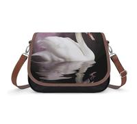 Sac à bandoulière blanc cygne pour femme, sac à bandoulière en cuir, bandoulière amovible réglable, sacs mains libres