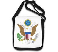 Sac à bandoulière blason des États-Unis d'Amérique Blanc