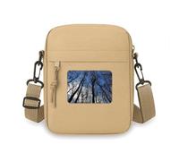 Sac à bandoulière bleu vert ry science nature paysage sac à main téléphone portable sac à main épaule mini sac