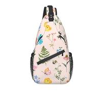 Sac à bandoulière Boho Fleur Marguerite Abeille Printemps randonnée Sac à Dos bandoulière épaule Sac à Dos Voyage Poitrine Pack pour Hommes Femmes