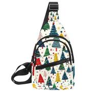 Sac à bandoulière Bones Cat Dog Tracks pour femmes et hommes - Sac à bandoulière fourre-tout - Sac à dos banane de voyage, Multicolore 11., 11.8x7x1.5in/30x18x4cm