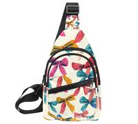 Sac à bandoulière Bones Cat Dog Tracks pour femmes et hommes - Sac à bandoulière fourre-tout - Sac à dos banane de voyage, Multicolore 19., 11.8x7x1.5in/30x18x4cm