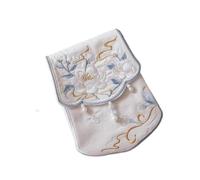 Sac à bandoulière brodé antique Hanfu Petit sac polyvalent Fresh Han Element, blanc, taille L