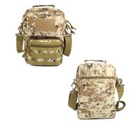 Sac à Bandoulière Camouflage Militaire 6 L, Petit Sac Tactique Étanche avec Sangle Amovible pour Un Transport Quotidien(Desert Digital)