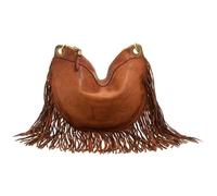 Sac à bandoulière - CAMPOMAGGI - Donna - Cuir - 35 cm - Effet vieilli - Cognac