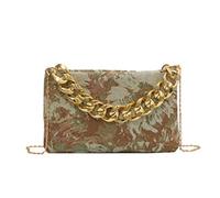 Sac à bandoulière carré au design minimaliste et élégance avec ce sac à bandoulière de forme carrée pour filles à la mode à une seule épaule élégante et pratique, sac à main tendance pour femme, Vert