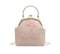 Sac à bandoulière chinois rétro pour femme avec motif papillon et baiser, a, One Size