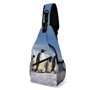 Sac à bandoulière Cinq pingouins Sac à dos à bandoulière Sac de poitrine décontracté Sac banane Cinq pingouins 20,3 x 10,2 x 38,1 cm, Cinq pingouins, 8 × 4 × 15 inches
