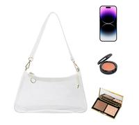 Sac à bandoulière clair, sac transparent | Sac de étanche avec fermeture à glissière,Pack de rangement de voyage portable, fournitures d'organisateurs élégants pour les cosmétiques, téléphones mobiles