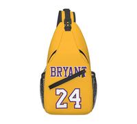 Sac à bandoulière classique K-Kobe-Bryant avec 24 numéros pour homme et femme, sac de poitrine, sac à dos à bandoulière, sac de jour pour randonnée, voyage, vélo Noir