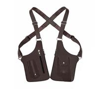 Sac à bandoulière classique, sac antivol invisible sous les bras, résistant à l'eau, sacoche d'épaule pour homme, marron