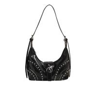Sac à bandoulière clouté style coréen Dumplings en cuir PU pour les trajets quotidiens en cuir PU pour femme Épaule cloutée Dumplings tendance