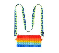 Sac À Bandoulière Coloré Pour Enfants, Sacoche À Fossettes, Simple, Fidget Toys, Push Bubble, Anti-Stress, Jouet Pour Enfants, Porte-Clé, Nouvelle Collection