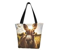 Sac à bandoulière confortable avec imprimé âne mignon, sac à main d'été, sac à main pour voyage, plage, travail, usage quotidien, polyvalent