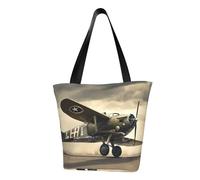 Sac à bandoulière confortable imprimé avion de la Seconde Guerre mondiale 2 avion 01 sac à main d'été sac à main voyage plage travail usage quotidien polyvalent transport