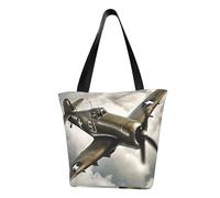 Sac à bandoulière confortable imprimé avion de la Seconde Guerre mondiale 2 avion 04 Sac à main d'été Sac à main Voyage Plage Travail Usage quotidien Transport polyvalent