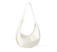 Sac à bandoulière contemporain Arnpit style coréen au design unique décontracté et tendance pour un usage quotidien, blanc, One Size