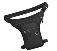 Sac à bandoulière convertible léger et grand sac à bandoulière pratique pour la randonnée, la gym, sac banane essentiel avec compartiments, Noir , Beauté de masse