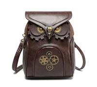 Sac à bandoulière créatif hibou pour femme - Joli sac à bandoulière en cuir synthétique - Sac médiéval - Porte-monnaie