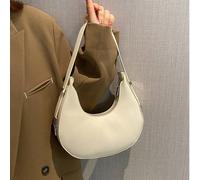 Sac à bandoulière croissant avec décoration de nœud de couleur unie rétro minimaliste, convenant pour le shopping, le transport du portefeuille, les jeunes femmes, les étudiantes, les jeunes professio