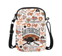 Sac à bandoulière de baseball, cadeau pour amant de baseball, cadeau pour entraîneur d'équipe de baseball, San Cr EU, 5.91 Inches ×8.27 Inches