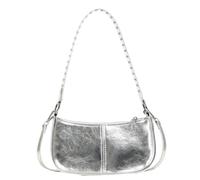 Sac à bandoulière de couleur vive pour femmes, messagers simples, cuir PU, aisselle, style coréen, bandoulière pour, Argent S, Medium