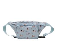 Sac à bandoulière de grande capacité avec motif teckel de dessin animé japonais, sac banane décontracté pour femme, adolescente, sac pour l'extérieur, bleu clair, Beauté de masse