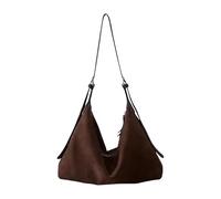 Sac à bandoulière de grande capacité avec sangle réglable, couleur unie, sac à bandoulière simple avec fermeture éclair, style paresseux, sac à bandoulière simple pour l'école, le travail, le shopping