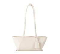 Sac à bandoulière de grande capacité pour femme - Style coréen - Poignée supérieure - Sac à main tendance pour femme - En cuir synthétique - Style coréen - Pour tous les jours, blanc, One Size