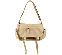 Sac à bandoulière de grande capacité pour femme, style japonais, messagers de magasinage pour femme, grande capacité, bandoulière Ita Trend, kaki, One Size