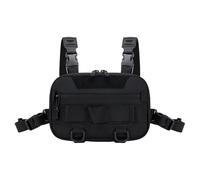 Sac à bandoulière de pêche - Sac de pêche à la mouche avec plusieurs compartiments | Pochette multifonction pour sports de plein air, course à pied, randonnée, camping, voyage, Noir, Refer to