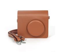 Sac à bandoulière de protection en cuir pour appareil photo KODAK MS300 avec coque extérieure rigide offrant une défense fiable et un accès facile à l'équipement photo (marron)