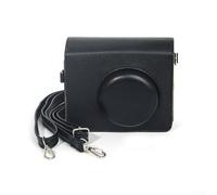 Sac à bandoulière de protection en cuir pour appareil photo KODAK MS300 avec coque extérieure rigide offrant une défense fiable et un accès facile à l'équipement photo (noir)