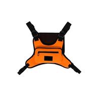 sac à bandoulière de sport Sacs de poitrine Oxford for hommes, sacs de poitrine unisexes en Nylon, sacs à dos de gilet multi-poches Hip Hop(Orange)