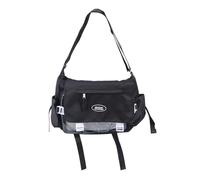 Sac à bandoulière de style japonais pour femme, sac à bandoulière pour étudiant, école, grande capacité, bandoulière de grande capacité, joli messager Ita, Noir , One Size