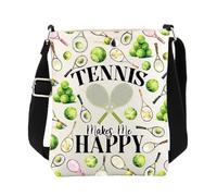 Sac à bandoulière de tennis, cadeau pour coéquipier, cadeau d'équipe de tennis, sac à main à bandoulière avec sangle, 25827 Sac à bandoulière de tennis, medium