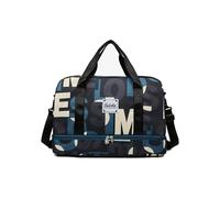 Sac à bandoulière de voyage fonctionnel avec bandoulière renforcée, compartiments séparés pour chaussures et vêtements, bleu, Beauté de masse