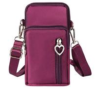 Sac à bandoulière de voyage pour téléphone portable Samsung Galaxy S20 Ultra / S20+ / Note10+ / A71 / A41 / A51 / iPhone 11 Pro Max/XS Max/OPPO A9/Google Pixel 4 XL, violet, M, Bandoulière