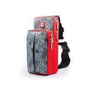 Sac à bandoulière de voyage rare pour Nintendo Switch + console Lite NS et station d'accueil - Rouge Mario M ou Aqua Sac de transport rembourré (rouge)